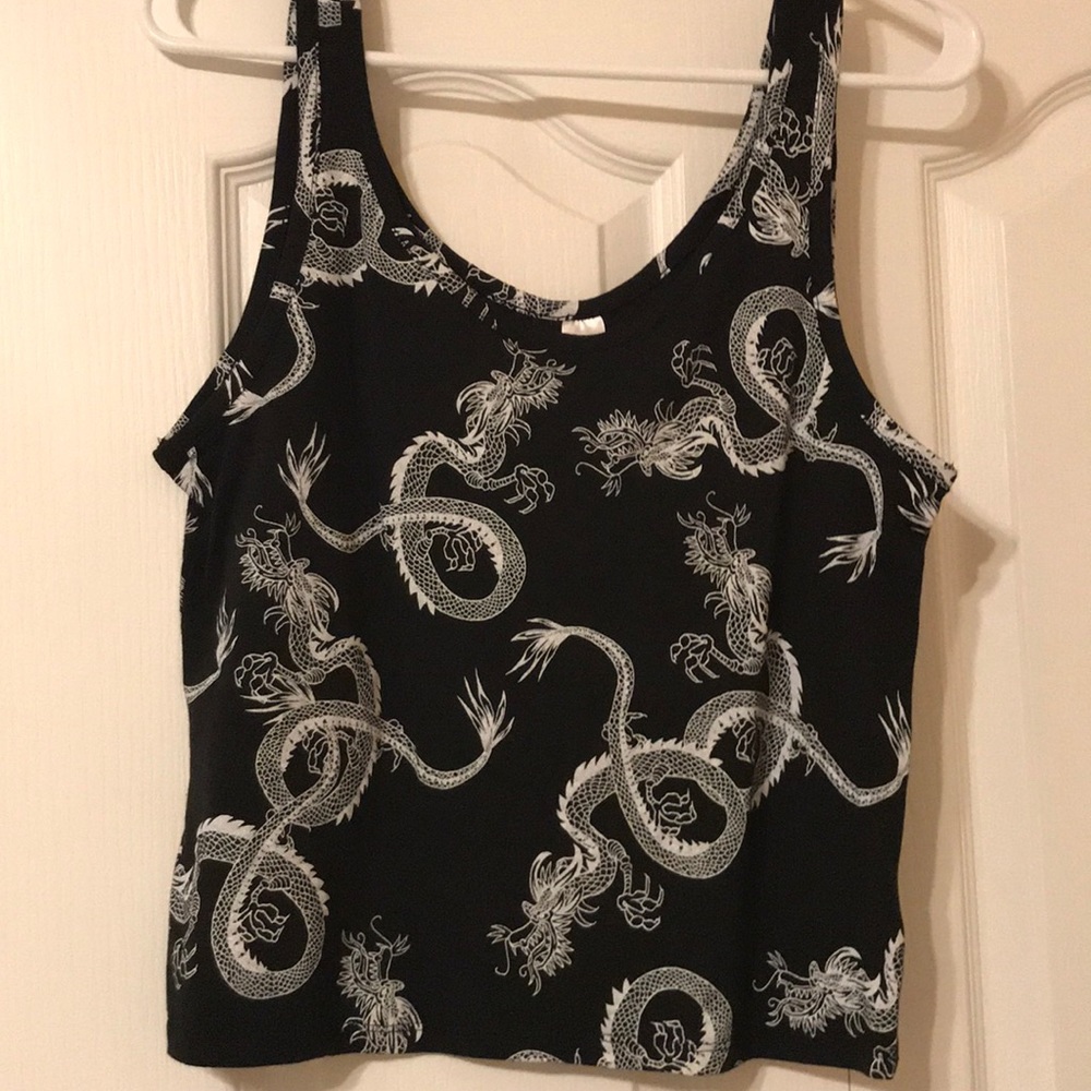 Black linen tank